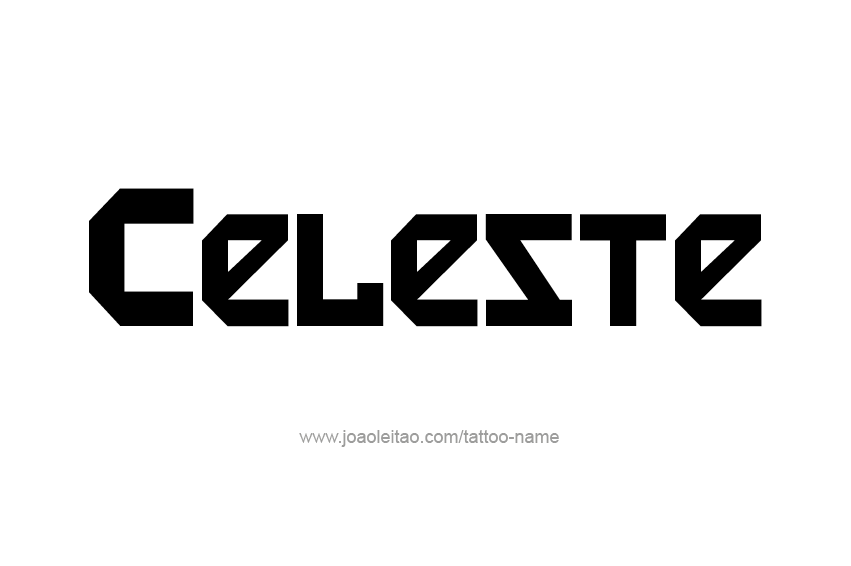 Tattoo Design Name Celeste  