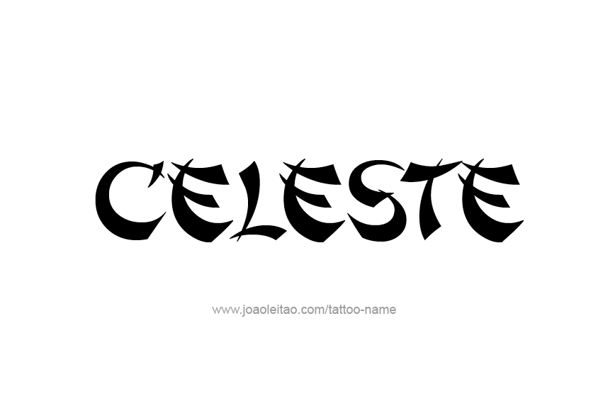 Tattoo Design Name Celeste  