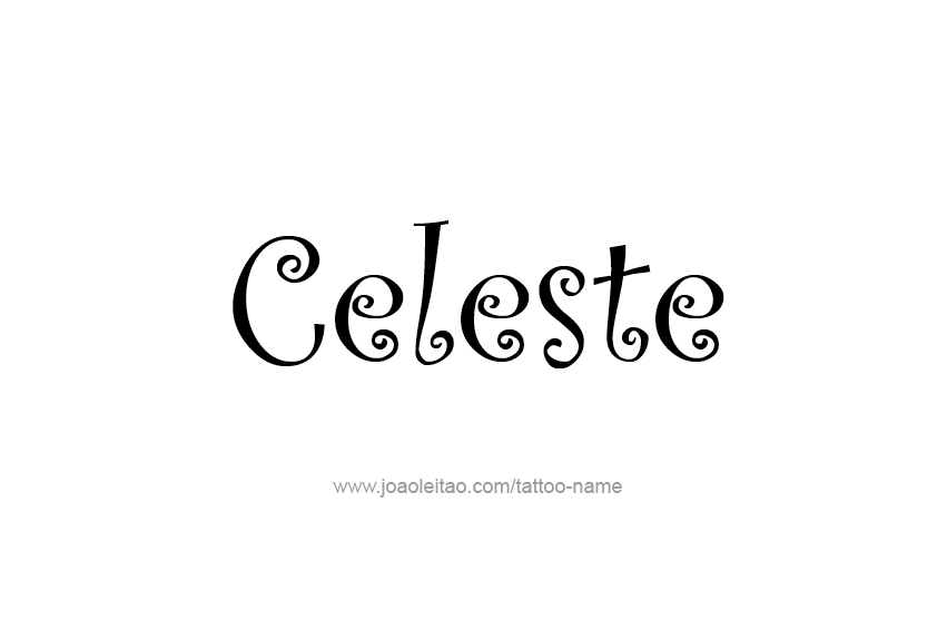 Tattoo Design Name Celeste  