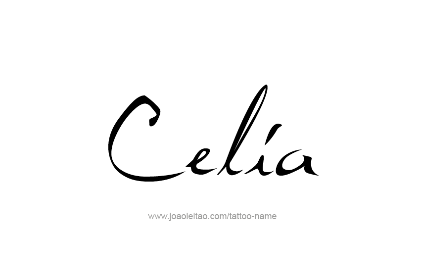 Tattoo Design Name Celia  