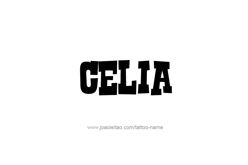 Tattoo Design Name Celia  