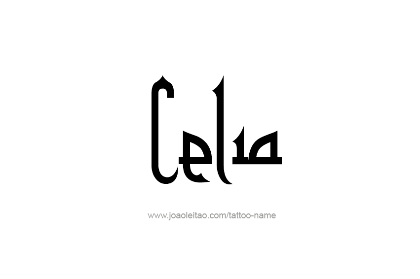 Tattoo Design Name Celia  