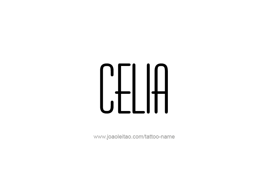 Tattoo Design Name Celia  