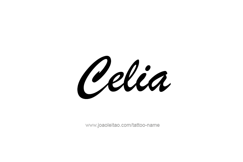 Tattoo Design Name Celia  