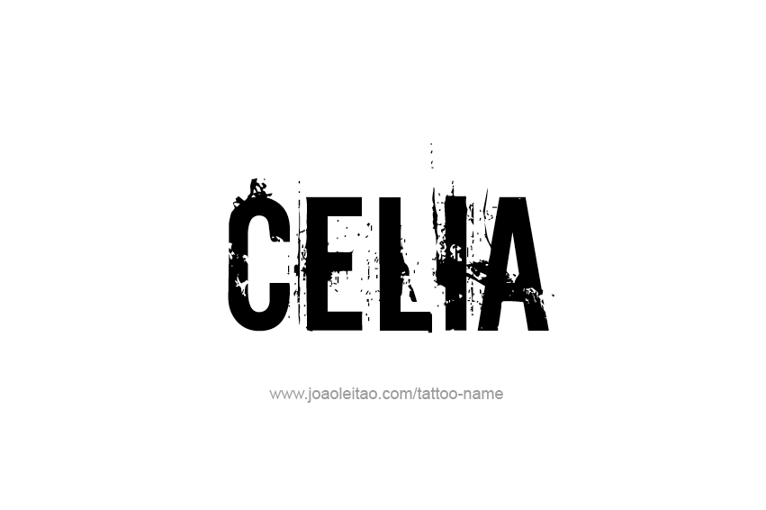 Tattoo Design Name Celia  