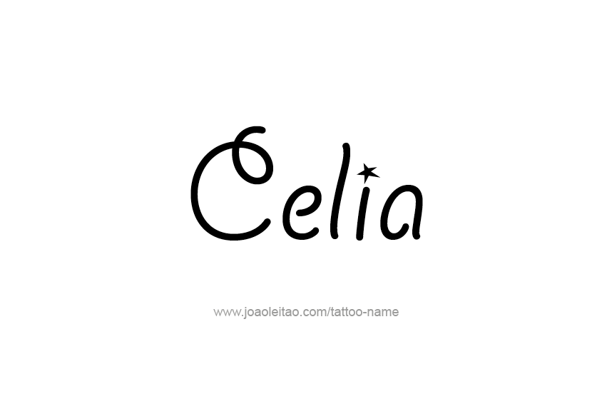 Tattoo Design Name Celia  