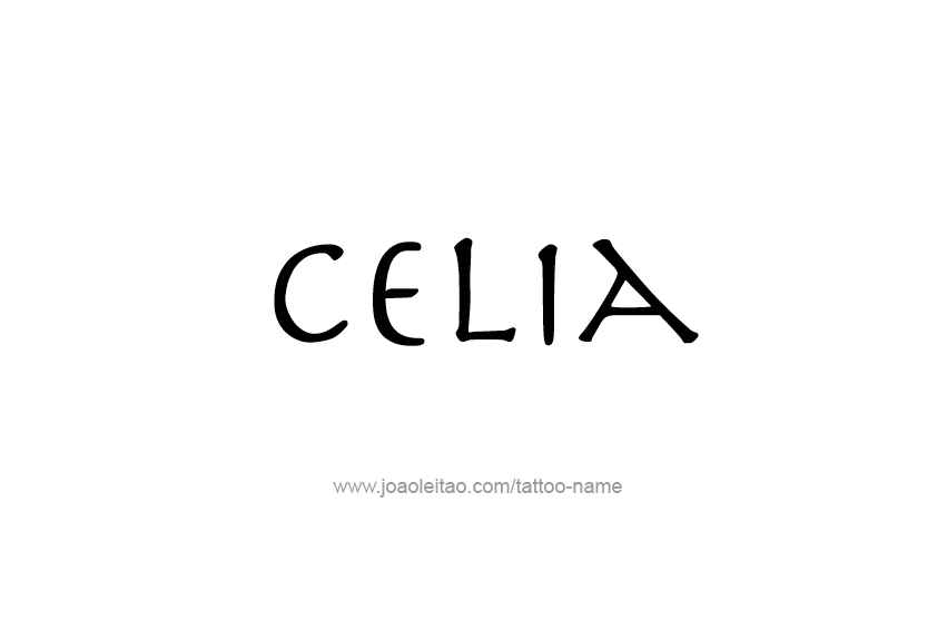 Tattoo Design Name Celia  