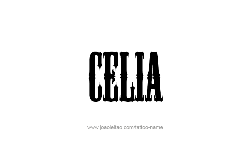 Tattoo Design Name Celia  