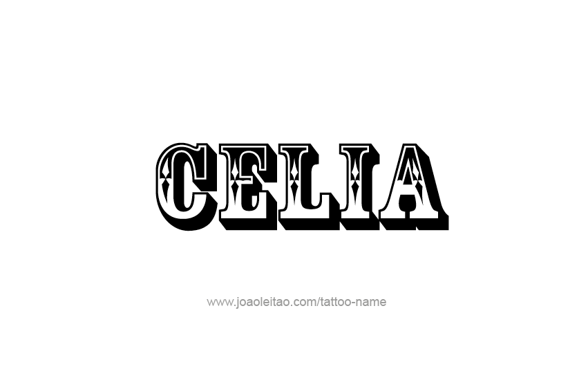 Tattoo Design Name Celia  