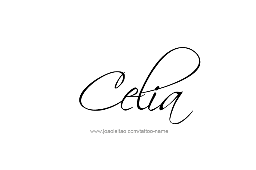 Tattoo Design Name Celia  