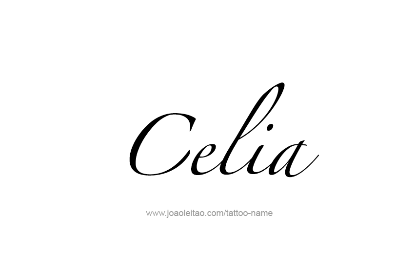 Tattoo Design Name Celia  