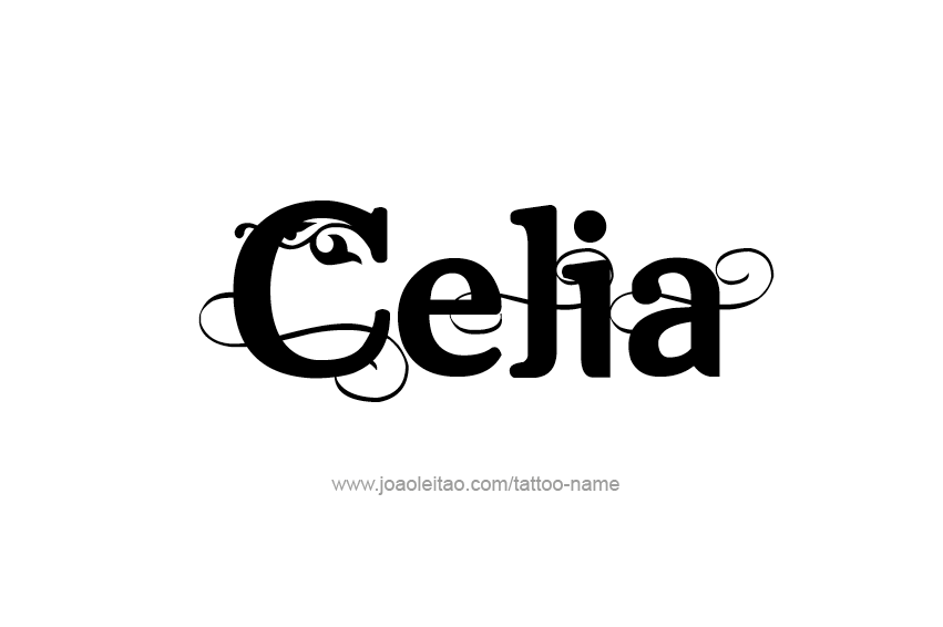 Tattoo Design Name Celia  