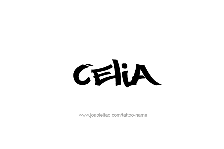 Tattoo Design Name Celia  