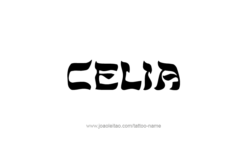 Tattoo Design Name Celia  