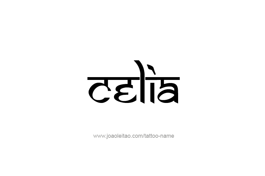 Tattoo Design Name Celia  