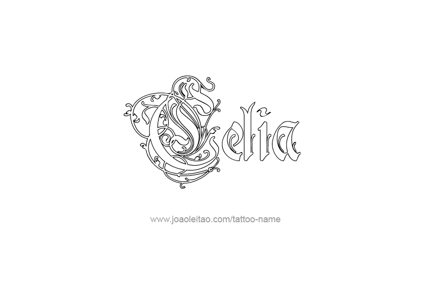 Tattoo Design Name Celia  