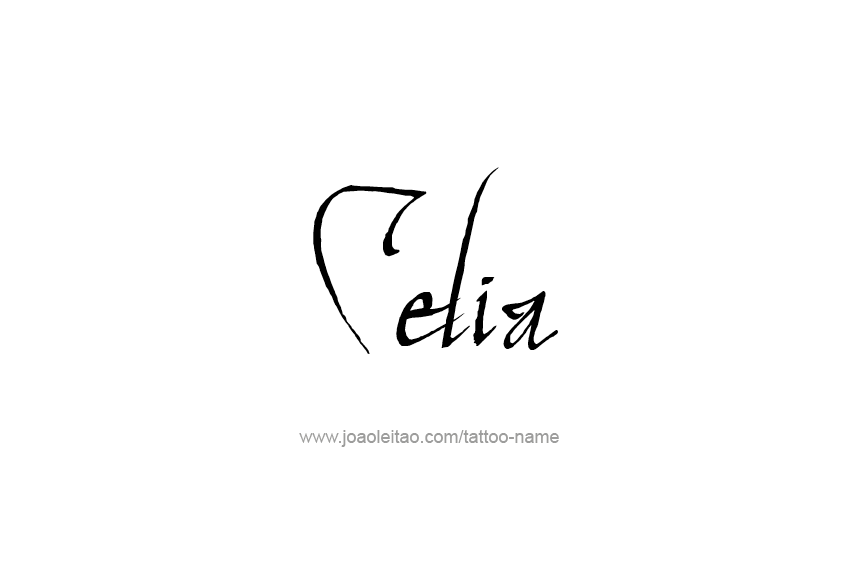 Tattoo Design Name Celia  