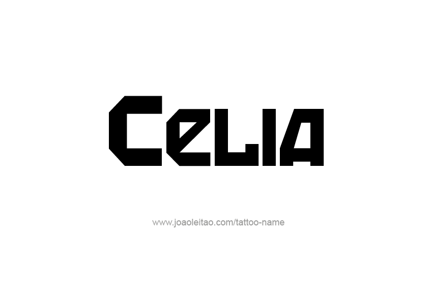 Tattoo Design Name Celia  