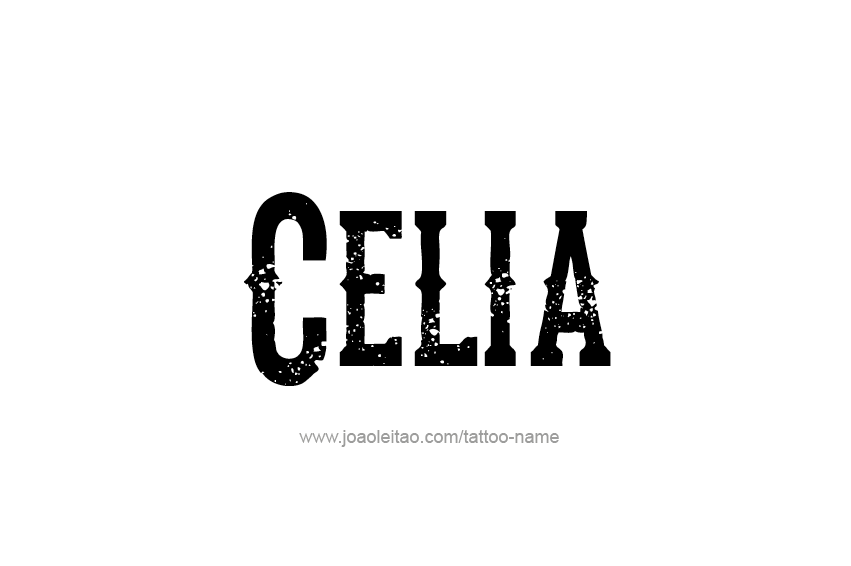 Tattoo Design Name Celia  