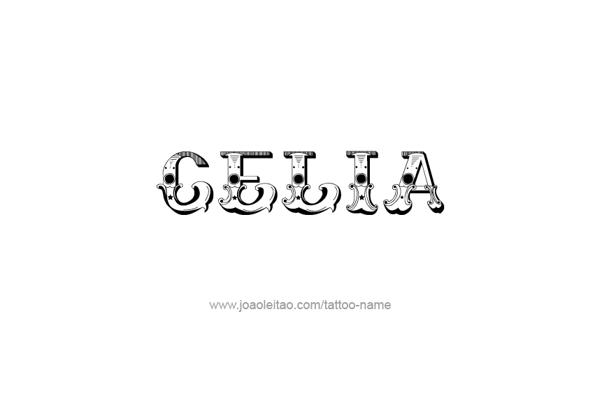 Tattoo Design Name Celia  