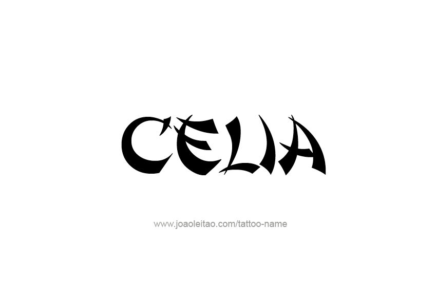 Tattoo Design Name Celia  