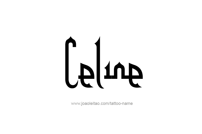 Tattoo Design Name Celine  