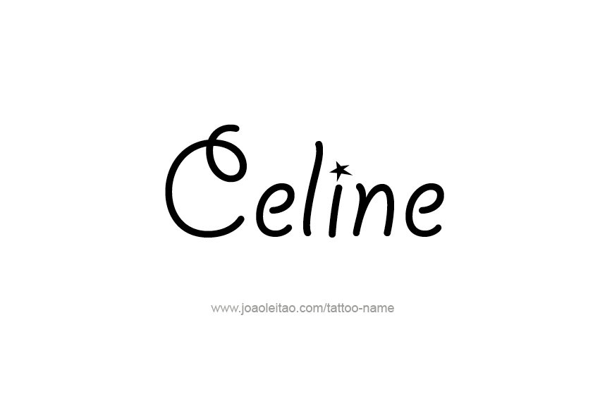 Tattoo Design Name Celine  