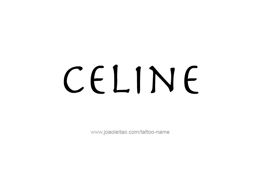 Tattoo Design Name Celine  