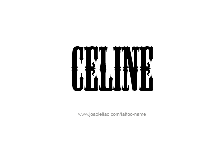 Tattoo Design Name Celine  