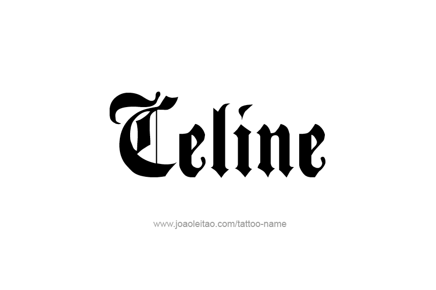 Tattoo Design Name Celine  