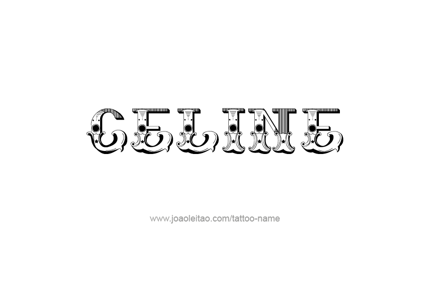 Tattoo Design Name Celine  