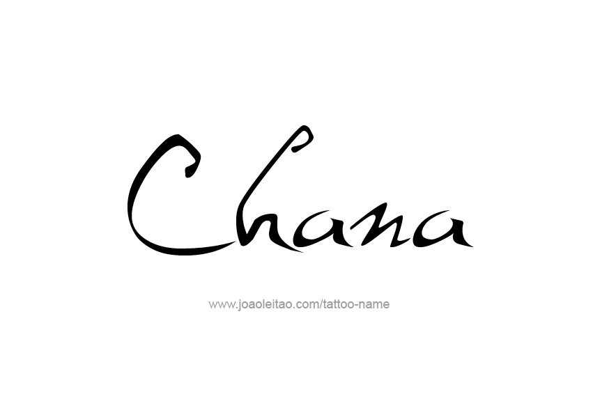 Tattoo Design Name Chana  