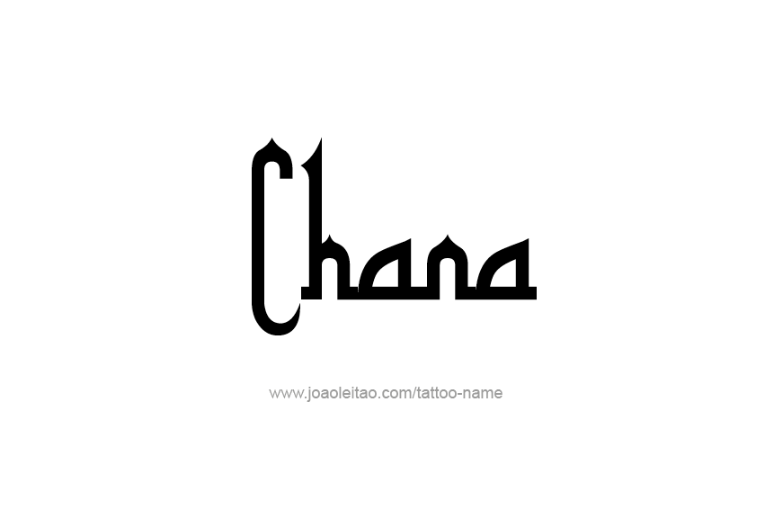 Tattoo Design Name Chana  