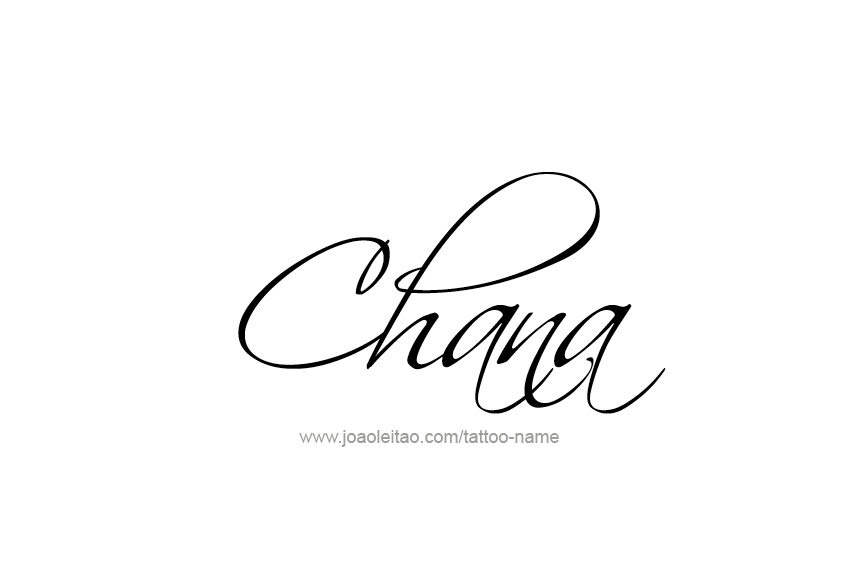 Tattoo Design Name Chana  