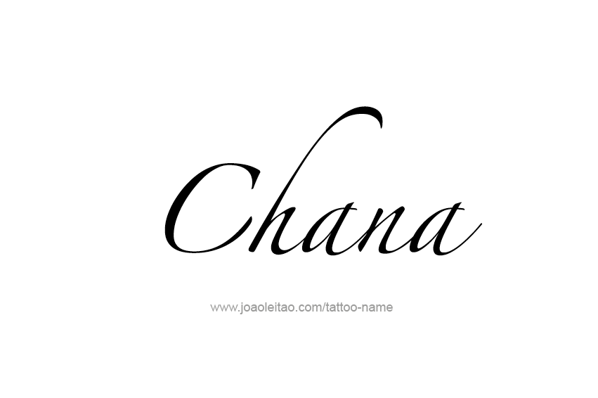 Tattoo Design Name Chana  