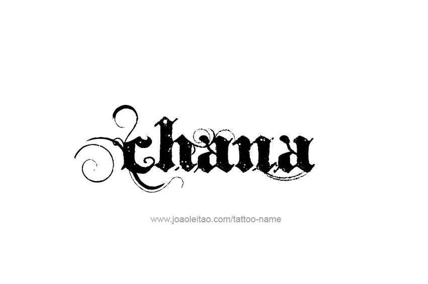 Tattoo Design Name Chana  