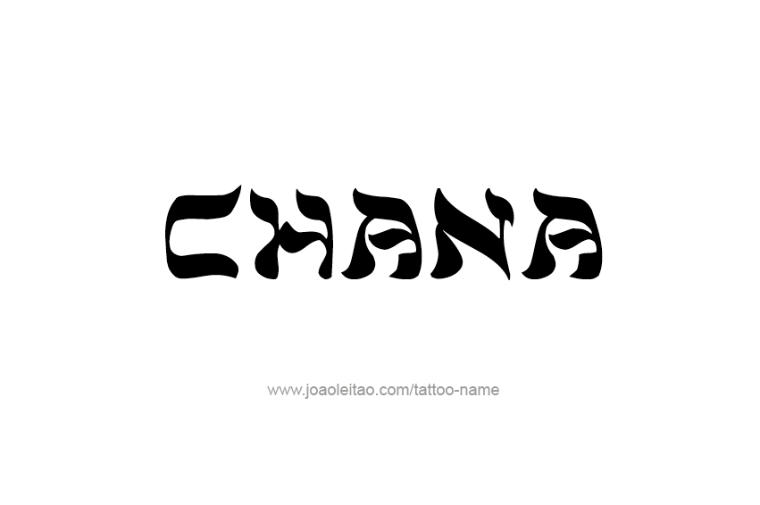 Tattoo Design Name Chana  