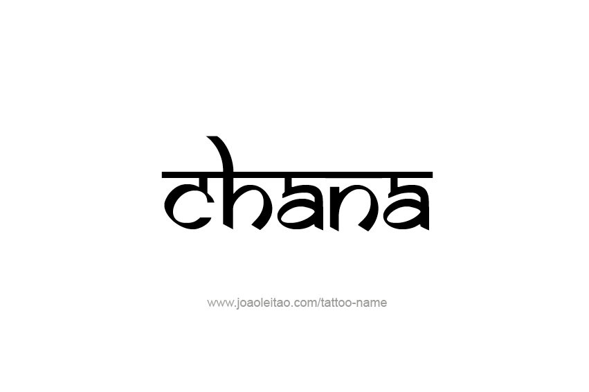 Tattoo Design Name Chana  
