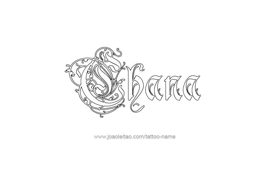 Tattoo Design Name Chana  