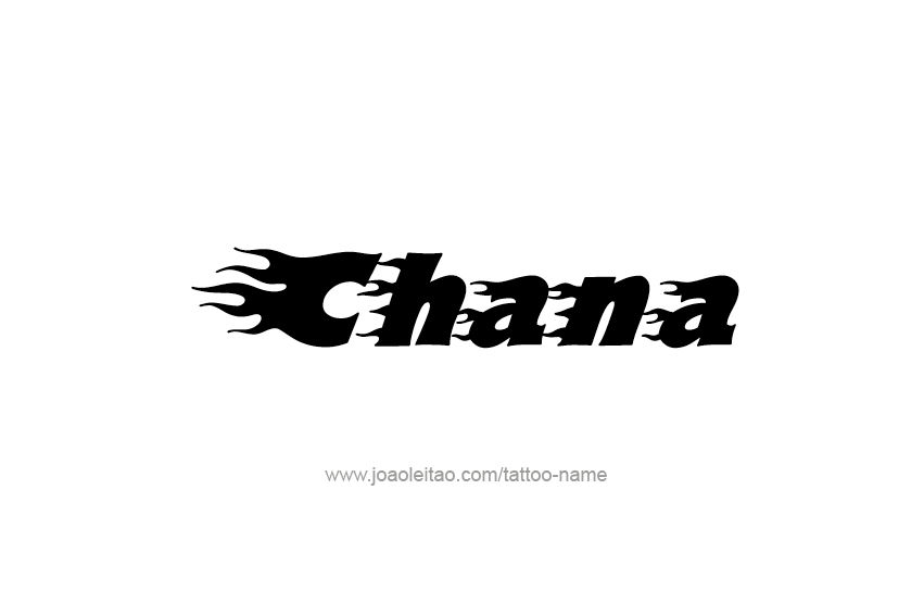 Tattoo Design Name Chana  