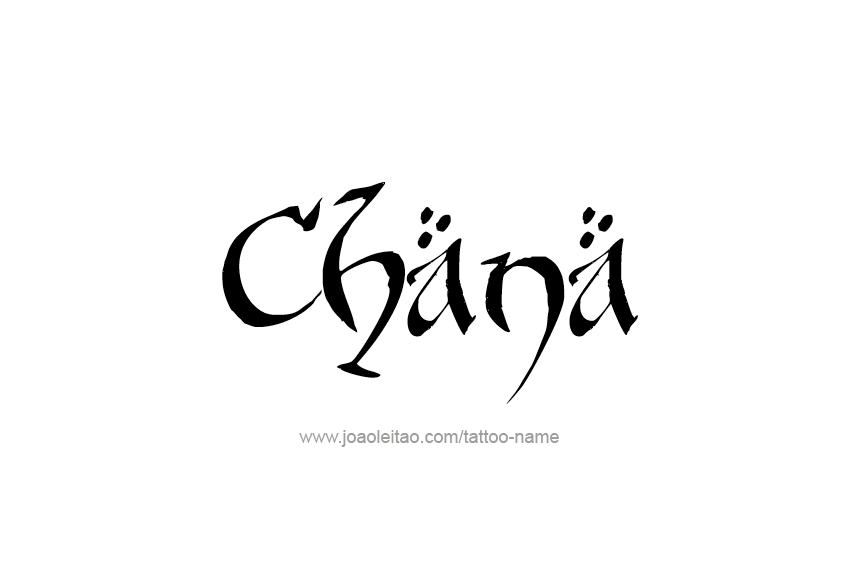 Tattoo Design Name Chana  