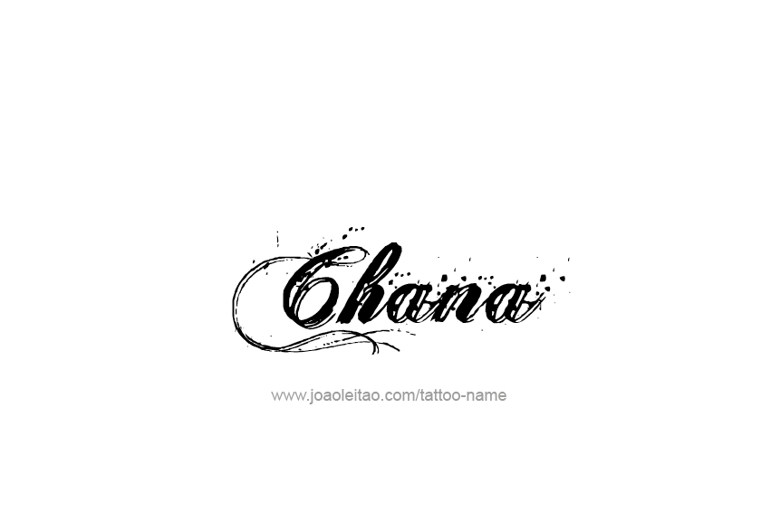 Tattoo Design Name Chana  