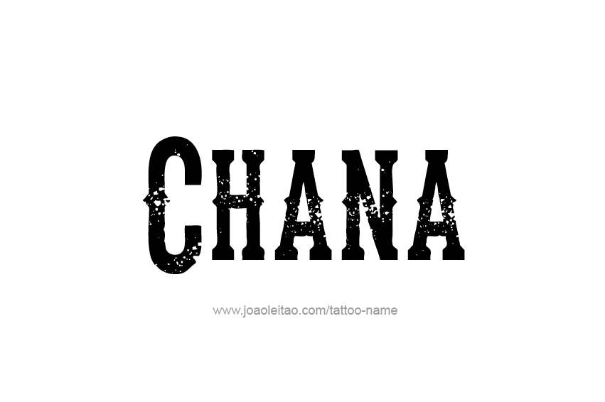 Tattoo Design Name Chana  