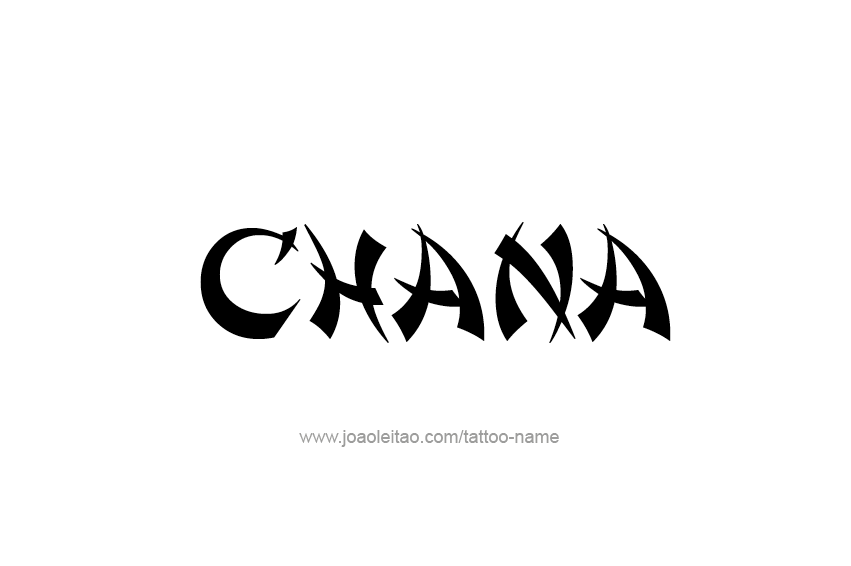 Tattoo Design Name Chana  