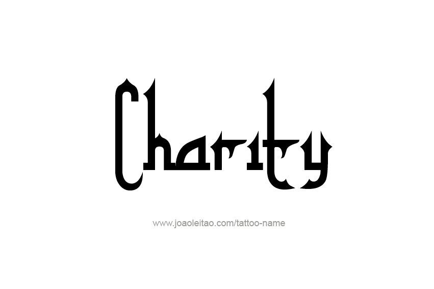 Tattoo Design Name Charity  