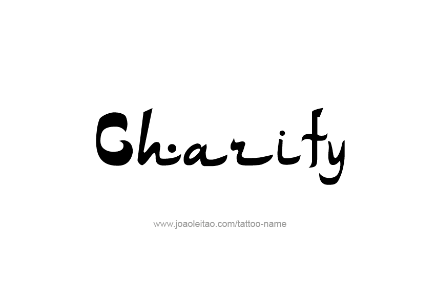 Tattoo Design Name Charity  