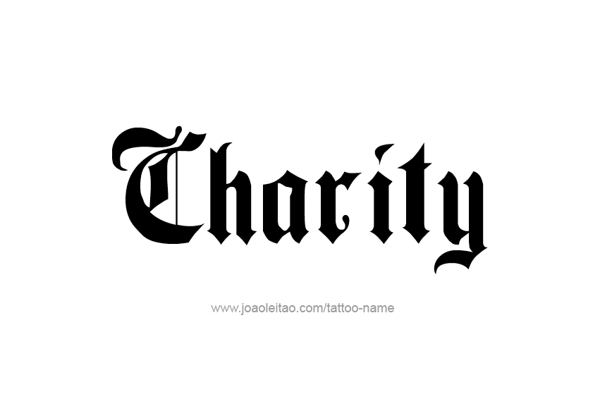 Tattoo Design Name Charity  