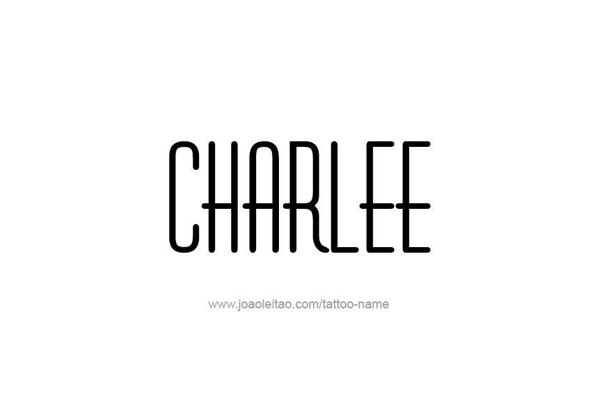 Tattoo Design Name Charlee  