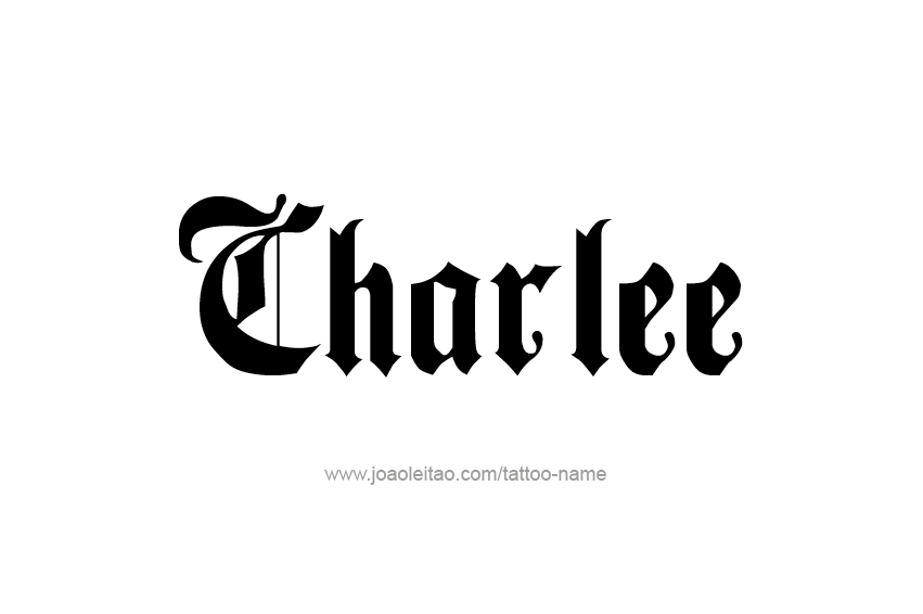 Tattoo Design Name Charlee  