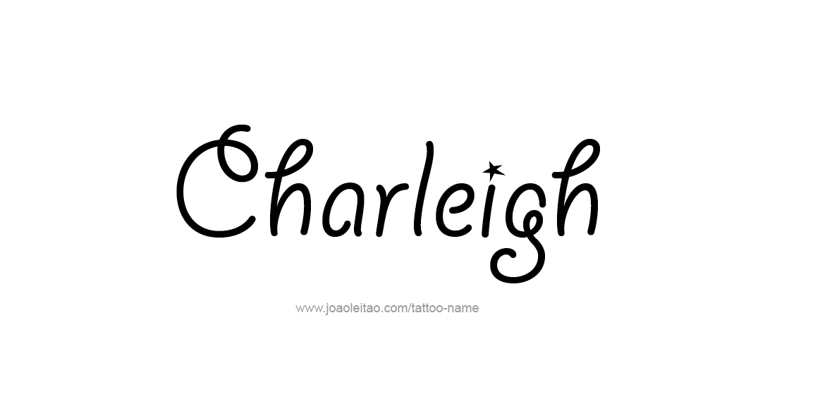 Tattoo Design Name Charleigh  